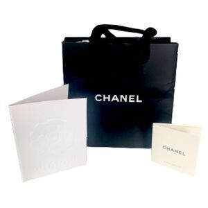 CHANEL Empty Small Shopping Bag – 5.5” x 5.5” x 2” with Extras